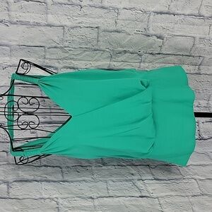 NAKED ZEBRA‎ Green Sleeveless Blouse Medium